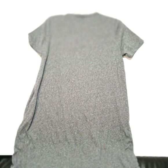 Michael Lauren's Simple Gray T-Shirt Dress with Snaps on Both Sides Size Med - Picture 5 of 7